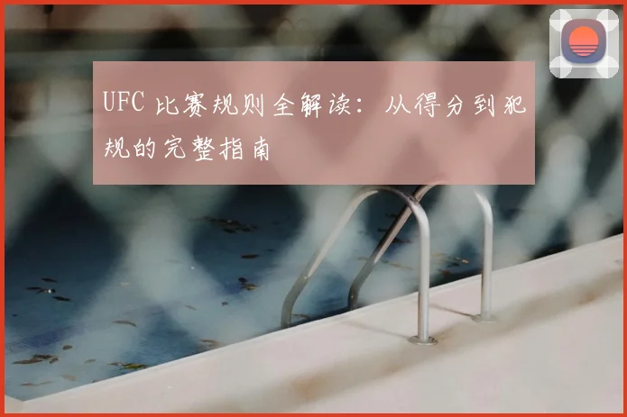 UFC 比赛规则全解读：从得分到犯规的完整指南